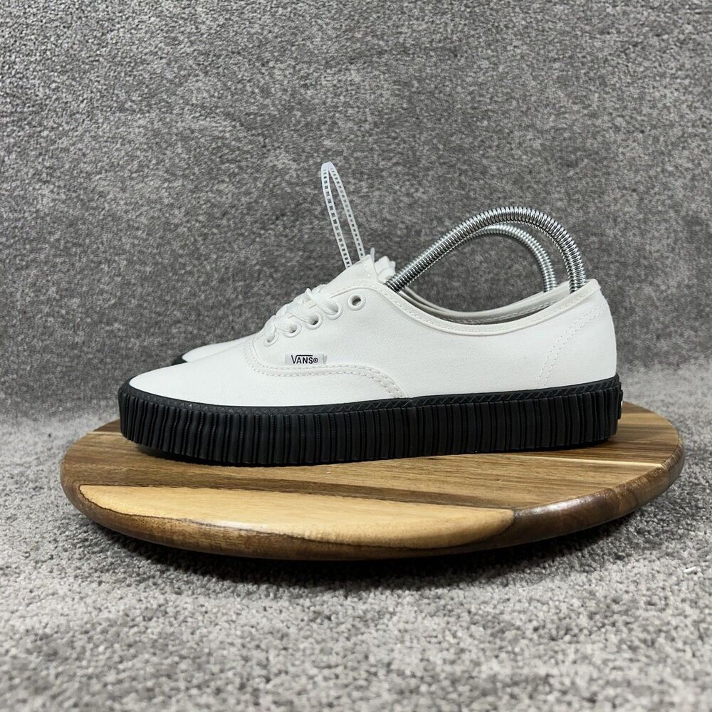 Vans Authentic Creeper Women’s Size 9 Core White Black Sole Grunge Shoes NWOB - Picture 5 of 11